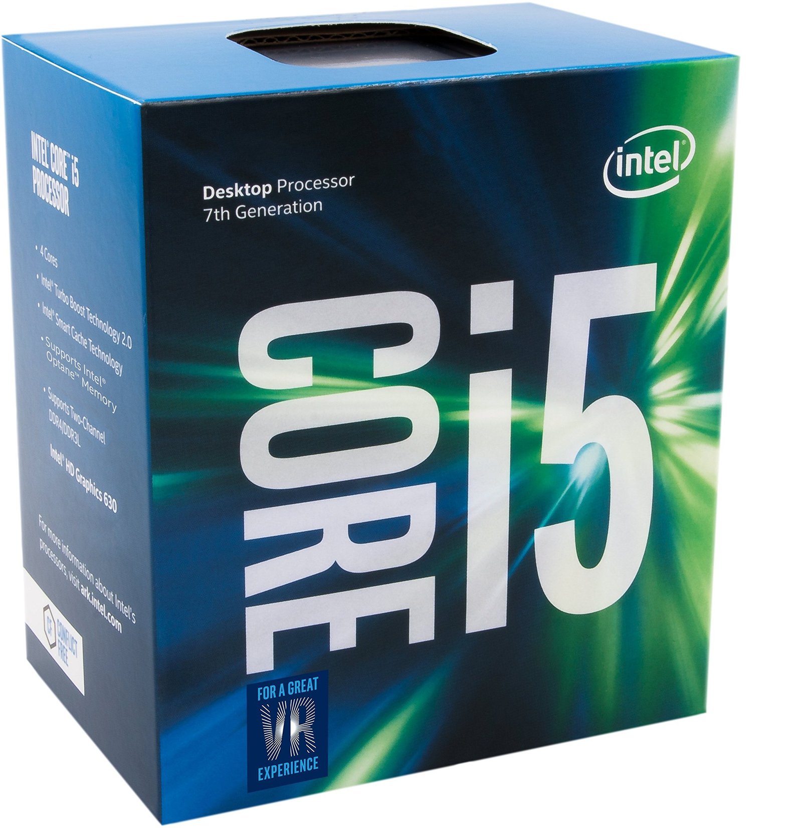 INTEL Core i5 7400 7th Generation Processor ( 3.5 GHz / 4 Cores / 4 Threads )