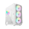 ANT ESPORTS ICE-410TG Mesh ARGB EATX Mid Tower Cabinet (White)