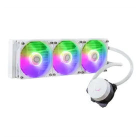 COOLER MASTER MasterLiquid 360L Core ARGB CPU Liquid Cooler (White)