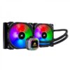 CORSAIR H115i RGB Platinum 280mm CPU Liquid Cooler (Black)