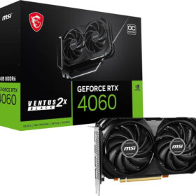 MSI GeForce RTX 4060 Ventus 2X Black OC 8GB Nvidia Graphic Card