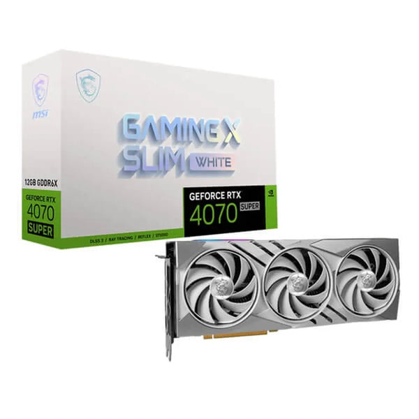 MSI GeForce RTX 4070 Super Gaming X Slim White 12GB Nvidia Graphic Card