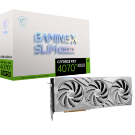 MSI GeForce RTX 4070 Ti Super Gaming X Slim White 16GB Nvidia Graphic Card