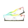 TEAMGROUP T-Force Delta 16GB ( 8GBx2 ) 3600MHz DDR4 RAM ( White )